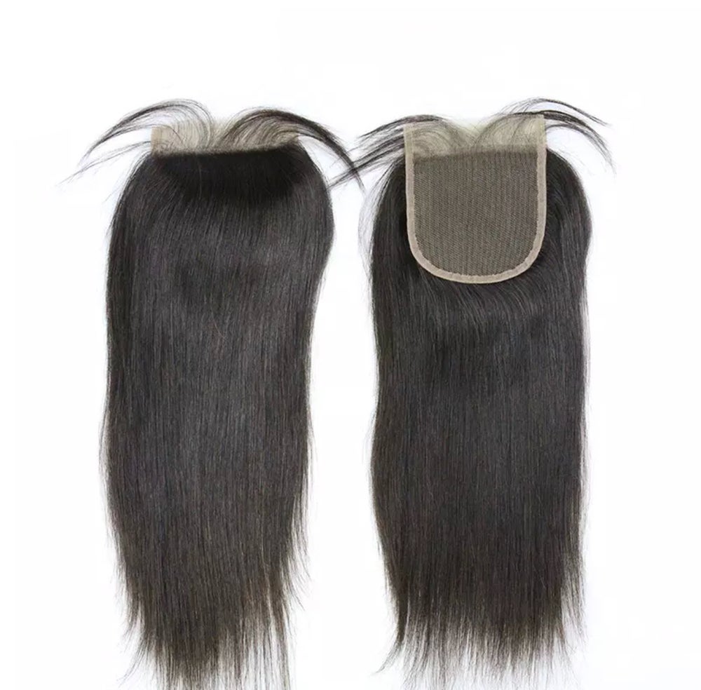 5x5 Transparent Straight Lace Closure